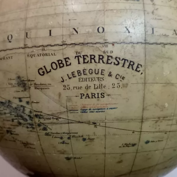 Mappamondo J. Lebègue & Cie Paris 1850 - immagine 4