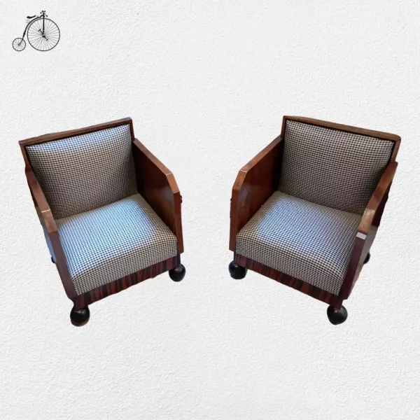 Coppia Poltrone Deco' Anni '20