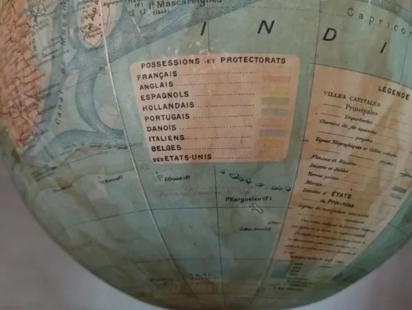 Mappamondo Joseph Forest Francia 1935 - immagine 4