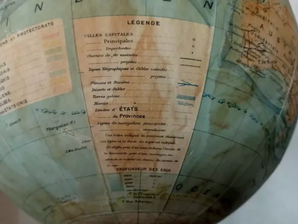 Mappamondo Joseph Forest Francia 1935 - immagine 5