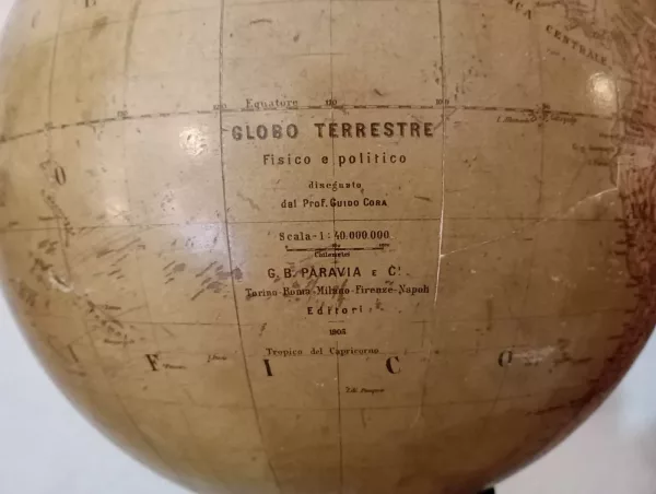 Mappamondo Guido Cora 1905 - immagine 3