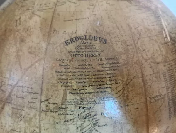 Mappamondo Otto Herkt Deutsches Reich 1942 - immagine 3