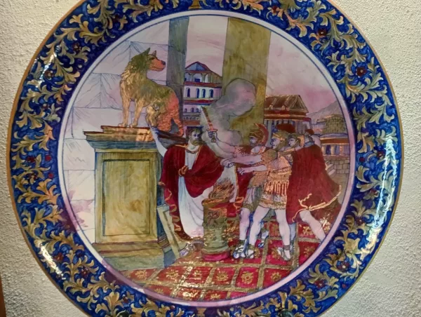 Piatto Nedo da Gualdo III Fuoco Anni '70 - immagine 3