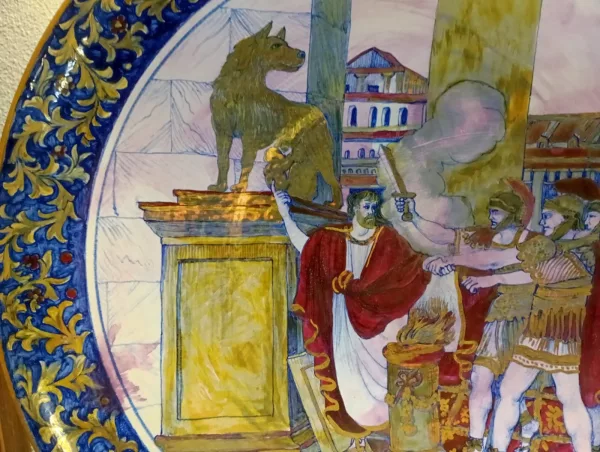 Piatto Nedo da Gualdo III Fuoco Anni '70 - immagine 5