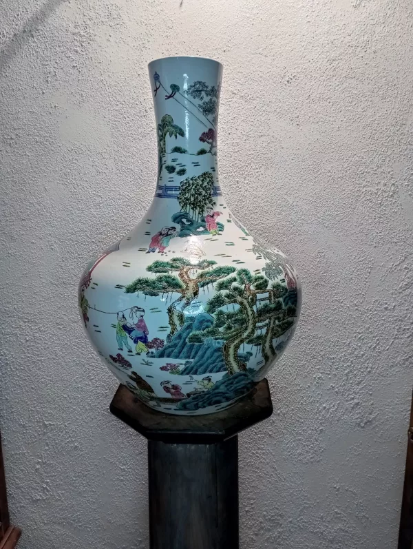 Vaso Qianlong Dinastia Ging 1910 - immagine 2