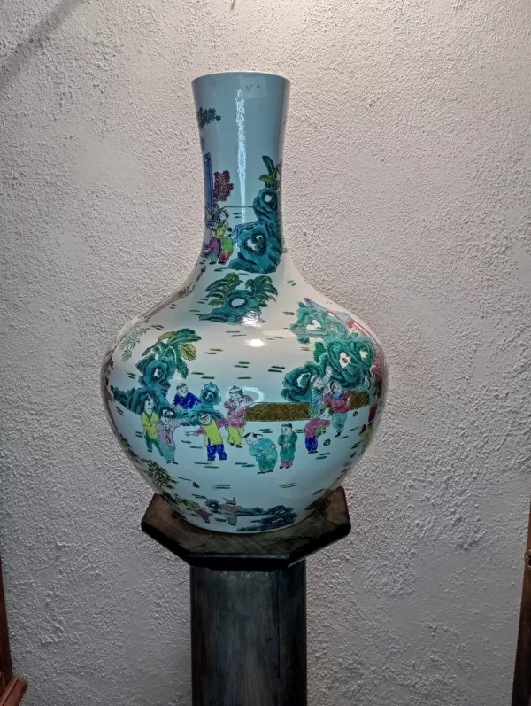 Vaso Qianlong Dinastia Ging 1910 - immagine 4