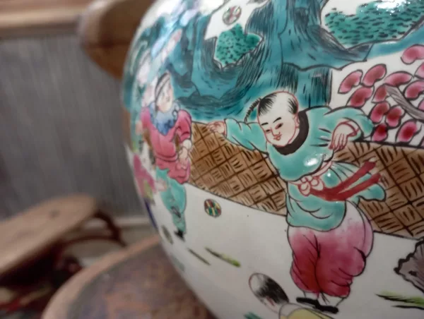 Vaso Qianlong Dinastia Ging 1910 - immagine 9