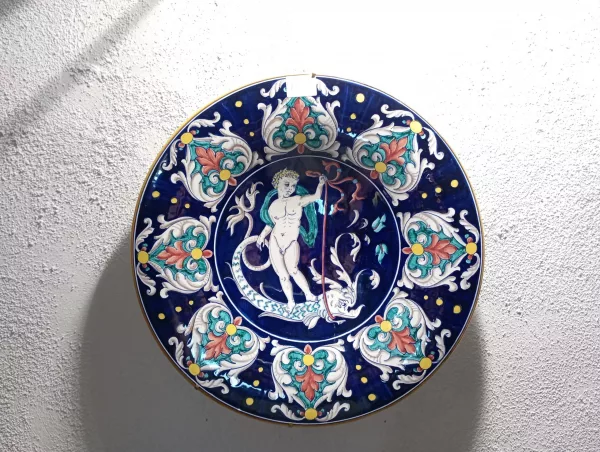 Piatto Deruta Putto 1950 - immagine 2