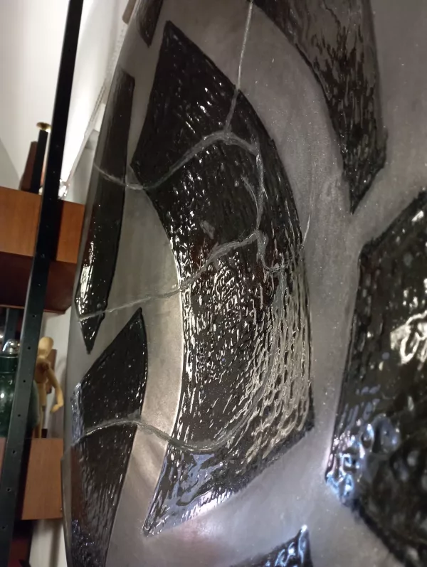 Piatto D'Orsi Nero in Ceramica Anni '90 - immagine 3
