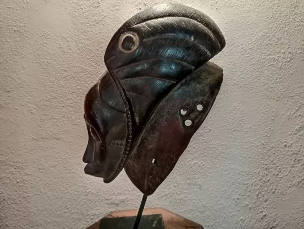 Maschera "Duofertilia" in Legno Anni '70 - immagine 6
