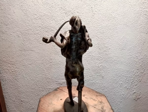 "Fumatore" Fusione in Bronzo Anni '20 - immagine 6