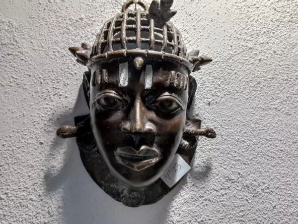 Maschera Re Etiope in Bronzo Anni '20 - immagine 3