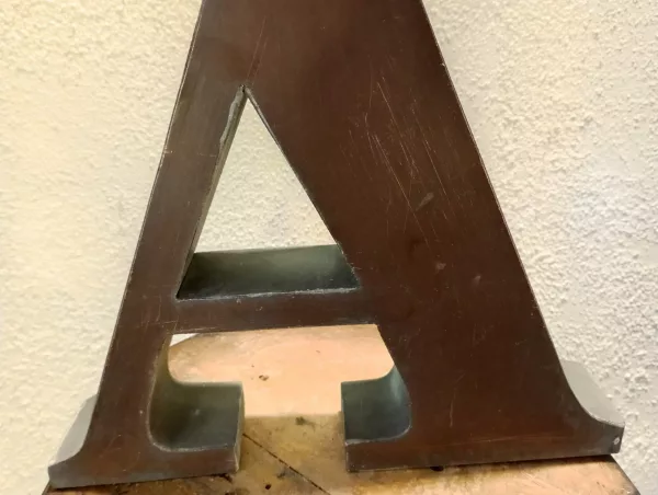 Lettera "A" in Rame - immagine 4