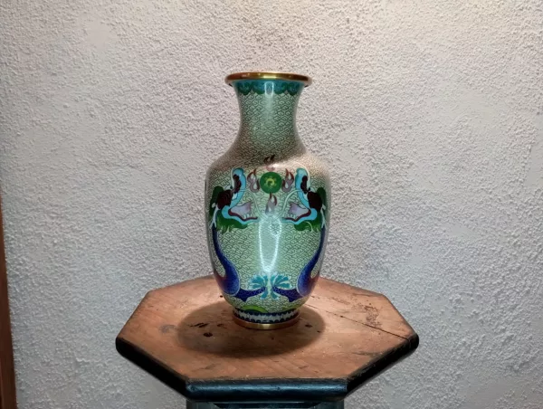 Vaso Draghi in Porcellana Cinese Dipinto a Mano - immagine 4