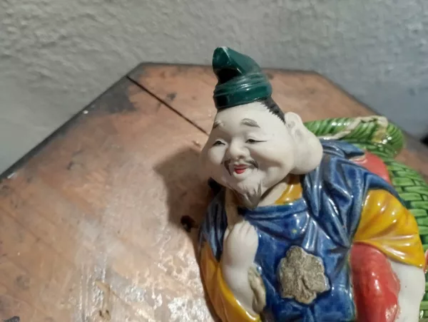 Coppia Portatori in Porcellana Giapponese Inizio '900 - immagine 4