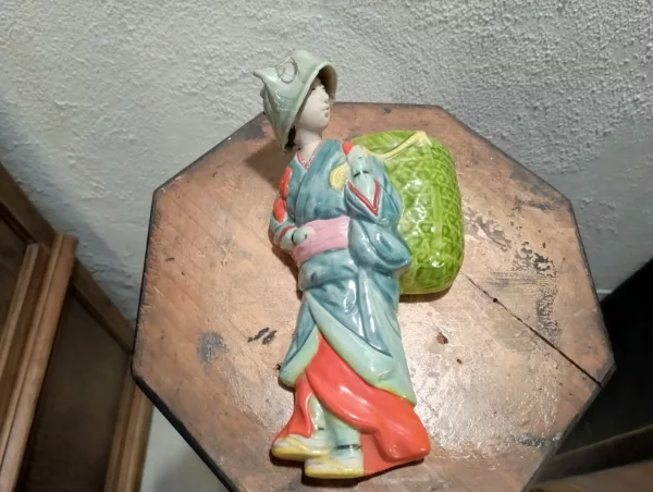 Coppia Portatori in Porcellana Giapponese Inizio '900 - immagine 6