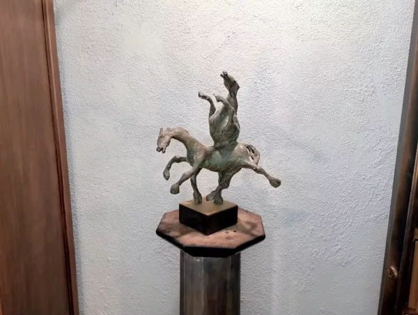Scultura Stargazer in Bronzo Cavalli in Lotta - immagine 2