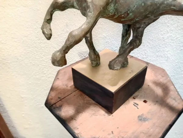 Scultura Stargazer in Bronzo Cavalli in Lotta - immagine 4