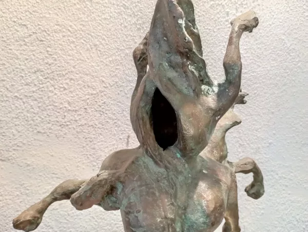 Scultura Stargazer in Bronzo Cavalli in Lotta - immagine 5