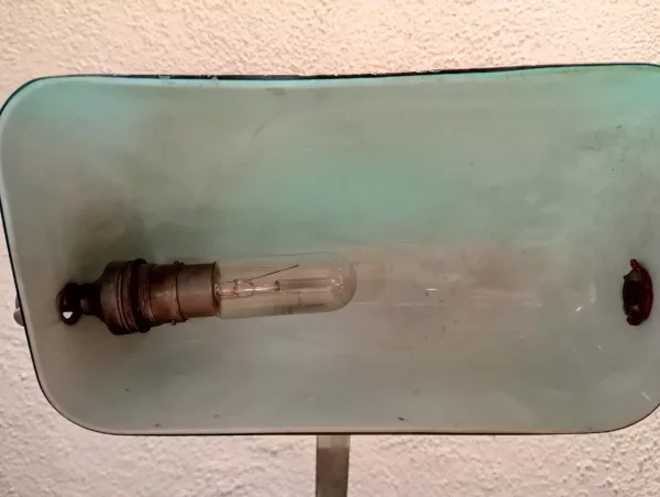 Lampada Ministeriale Marmo e Ottone Cromato - immagine 5