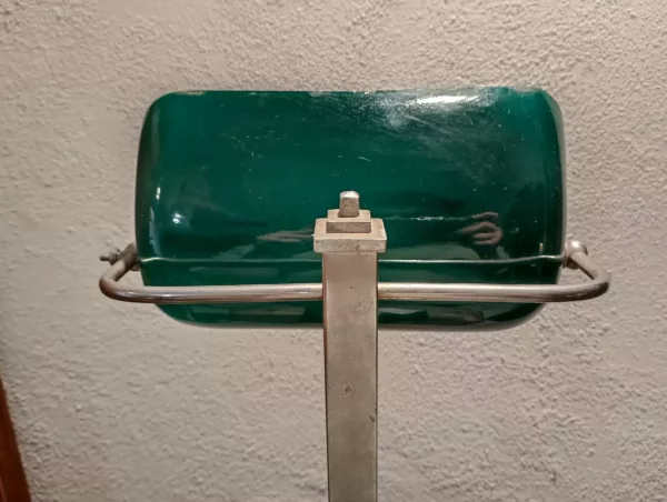 Lampada Ministeriale Marmo e Ottone Cromato - immagine 6