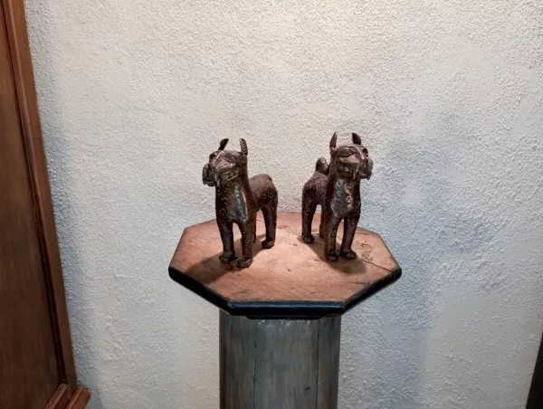 Fusione in Bronzo Cani Africani Anni '30 - immagine 3