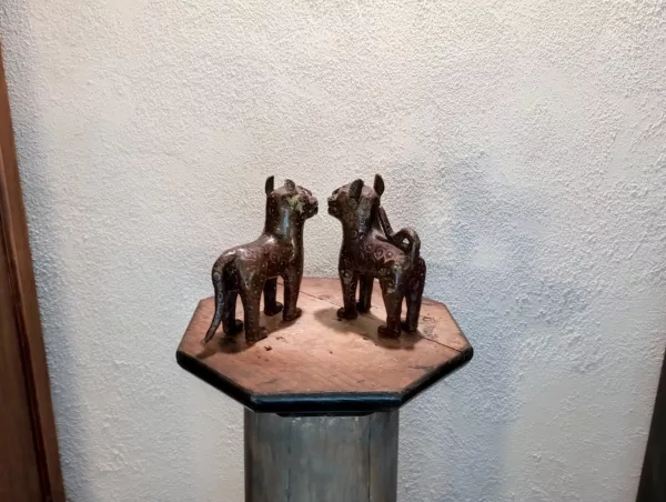 Fusione in Bronzo Cani Africani Anni '30 - immagine 5