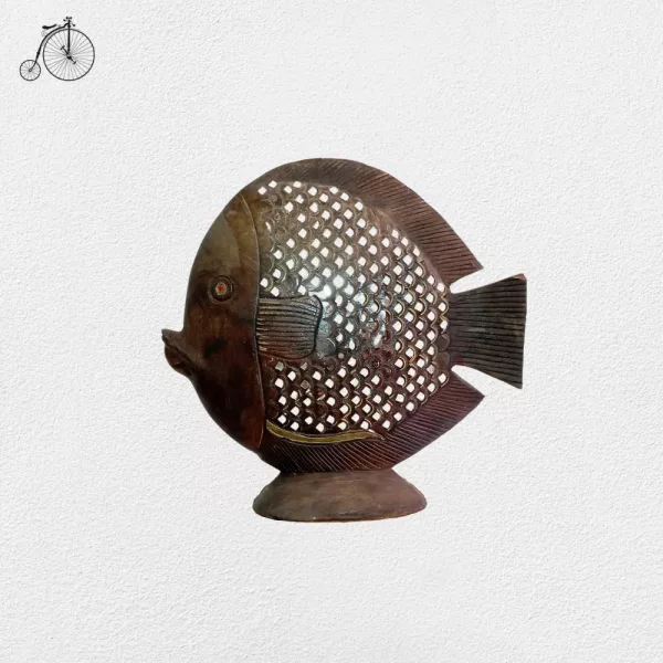 Scultura Lignea Pesce Esotico Anni '70