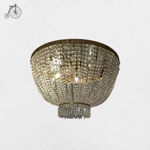 Lampadario a Gocce di Cristallo Veneziano