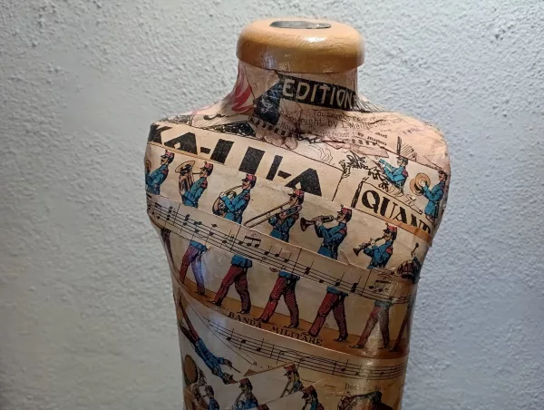 Manichino "Musica" Decoupage Anni '50 - immagine 3