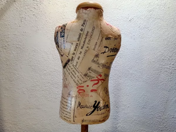 Manichino "Musica" Decoupage Anni '50 - immagine 7