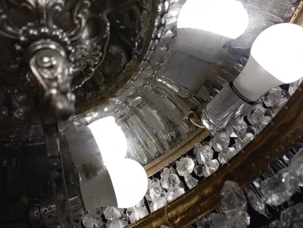 Lampadario Deco' 6 Luci Anni '30 - immagine 10