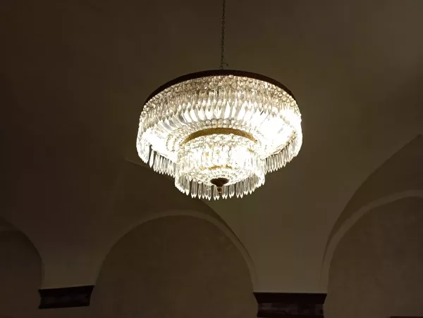 Lampadario Deco' 6 Luci Anni '30 - immagine 3