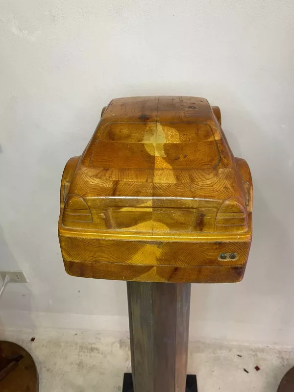 Modello Mercedes in Legno Massello 1970 - immagine 6