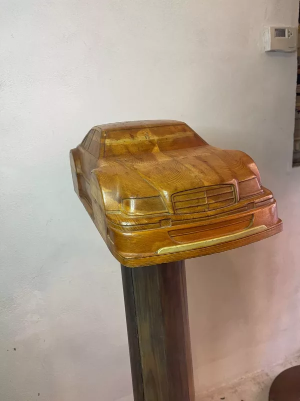 Modello Mercedes in Legno Massello 1970 - immagine 4