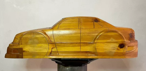 Modello Mercedes in Legno Massello 1970 - immagine 2