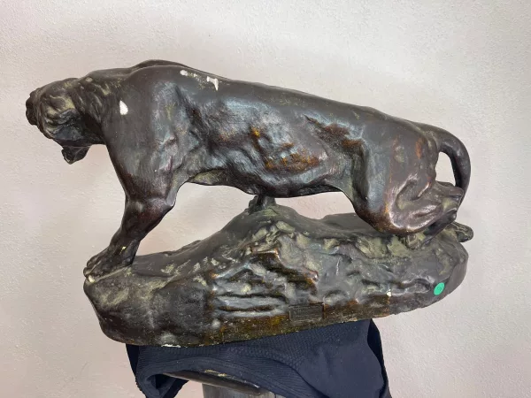 "Lionne en Furie" Thomas François Cartier Primi '900 - immagine 3