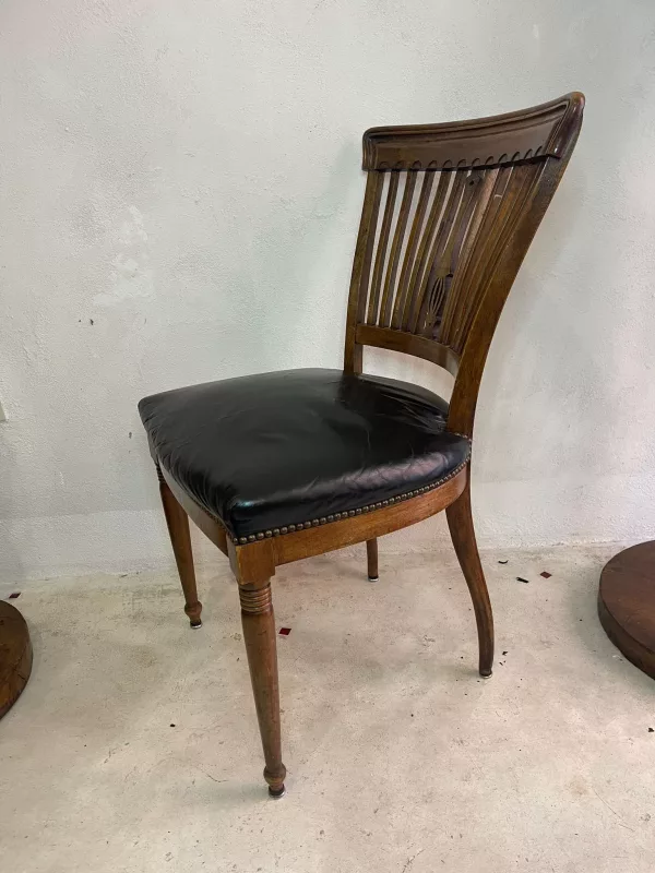 Sedie Inglesi in Rovere & Pelle 1930 - immagine 3