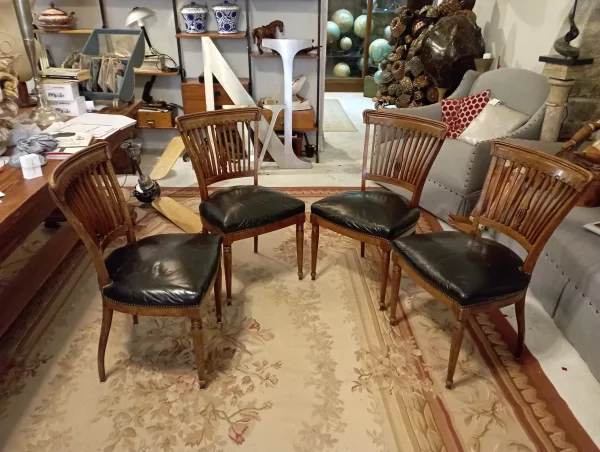 Sedie Inglesi in Rovere & Pelle 1930 - immagine 2