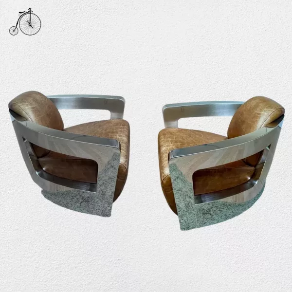 Coppia Poltrone Avio Design Anni '40