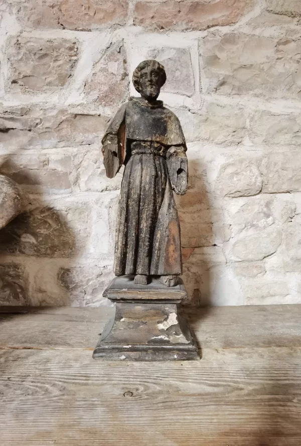 Scultura S.Francesco Ligneo Fine '600 - immagine 2
