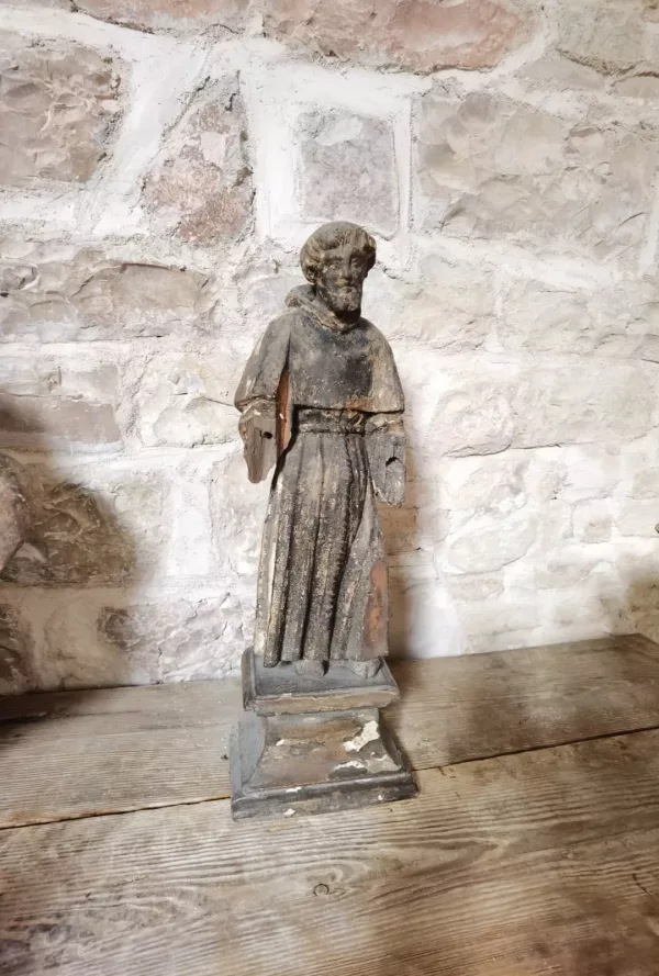 Scultura S.Francesco Ligneo Fine '600 - immagine 3
