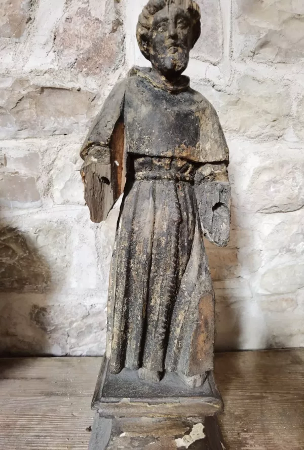 Scultura S.Francesco Ligneo Fine '600 - immagine 5