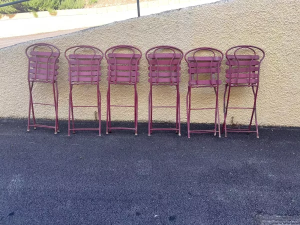 Set 6 Sedie da Giardino Anni '40 - immagine 5