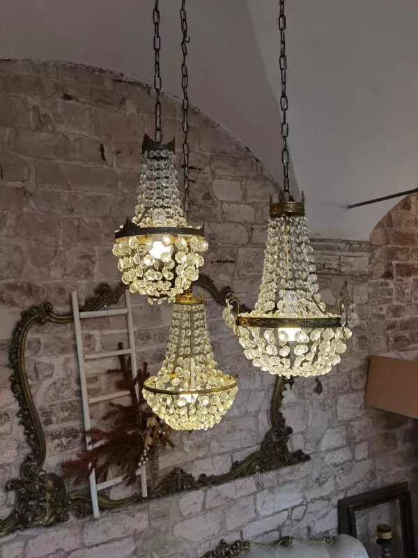 Tris Lampadari a Goccia Primi '900 - immagine 3