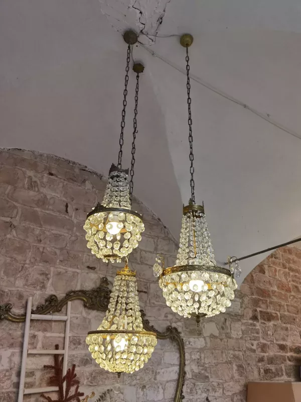 Tris Lampadari a Goccia Primi '900 - immagine 2