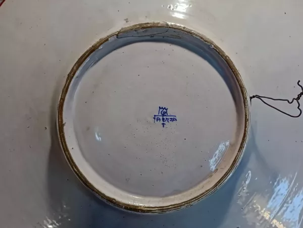 Piatto Beatrice D'Este in Ceramica Capirota 1940 - immagine 5