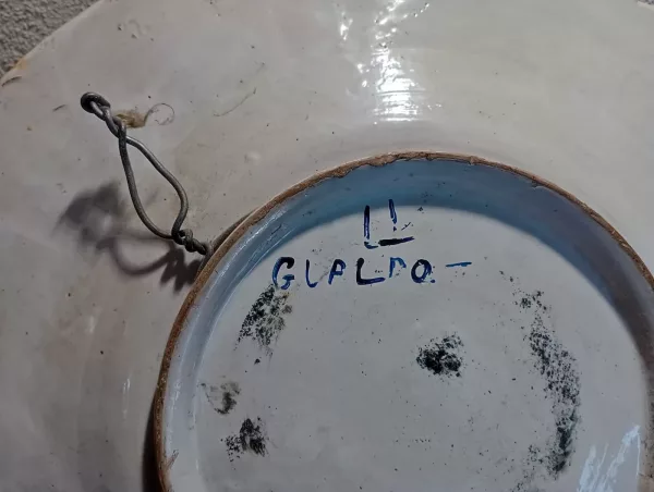 Piatto "La Vincenzina" in Ceramica Anni '40 - immagine 5