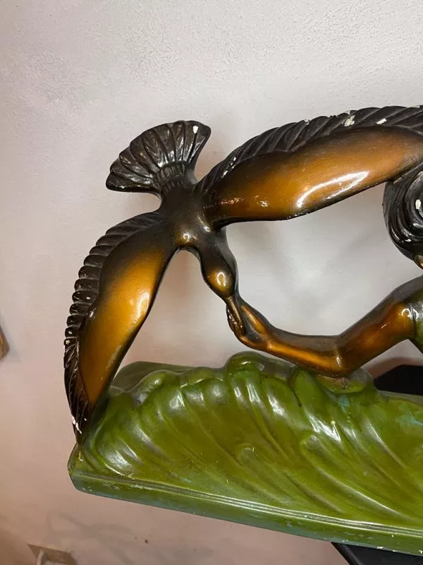 Scultura Donna & Uccelli Arnova 1920 - immagine 4