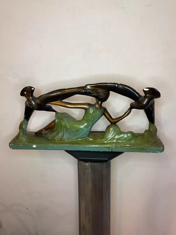 Scultura Donna & Uccelli Arnova 1920 - immagine 7